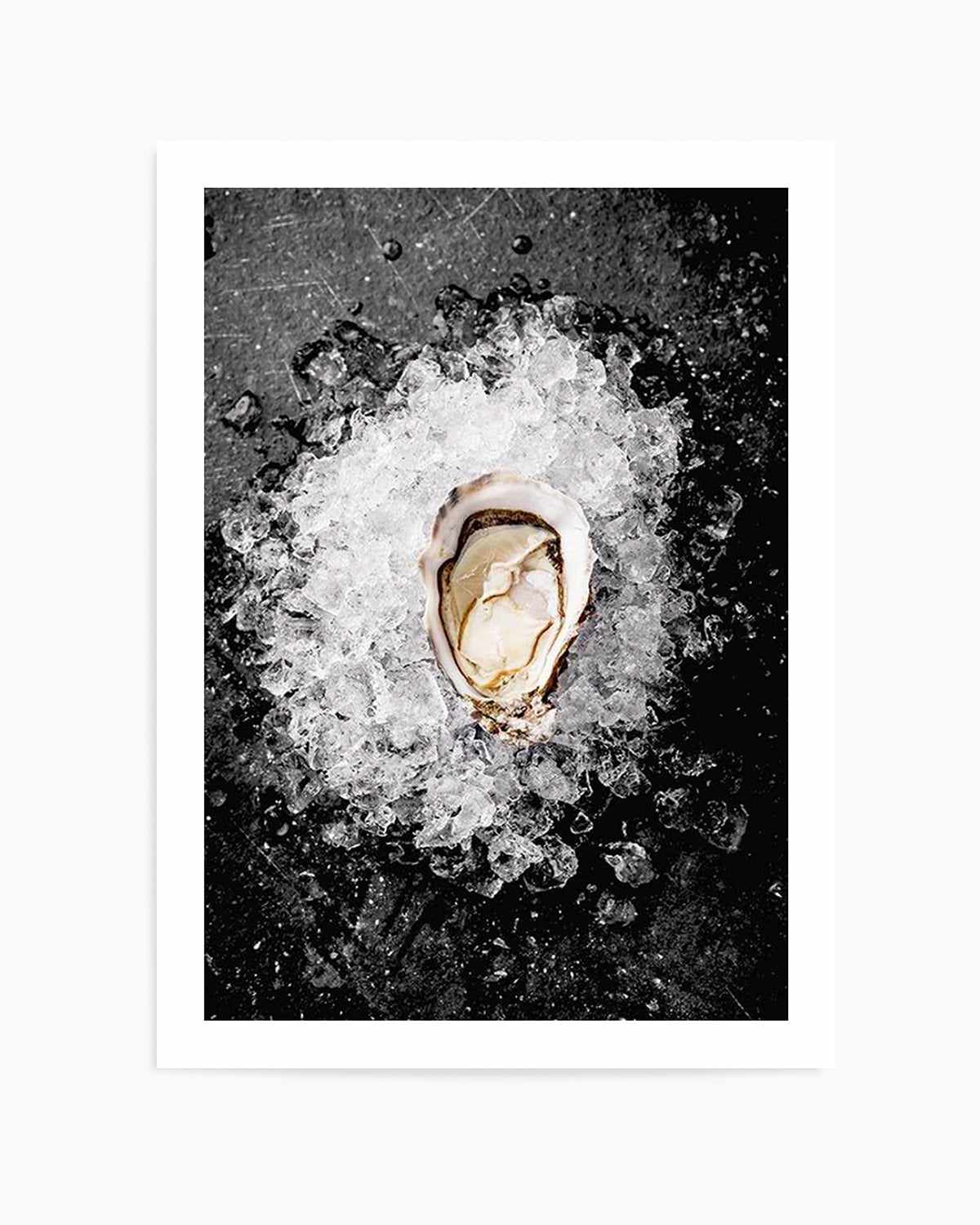 Oysters on Ice Art Print