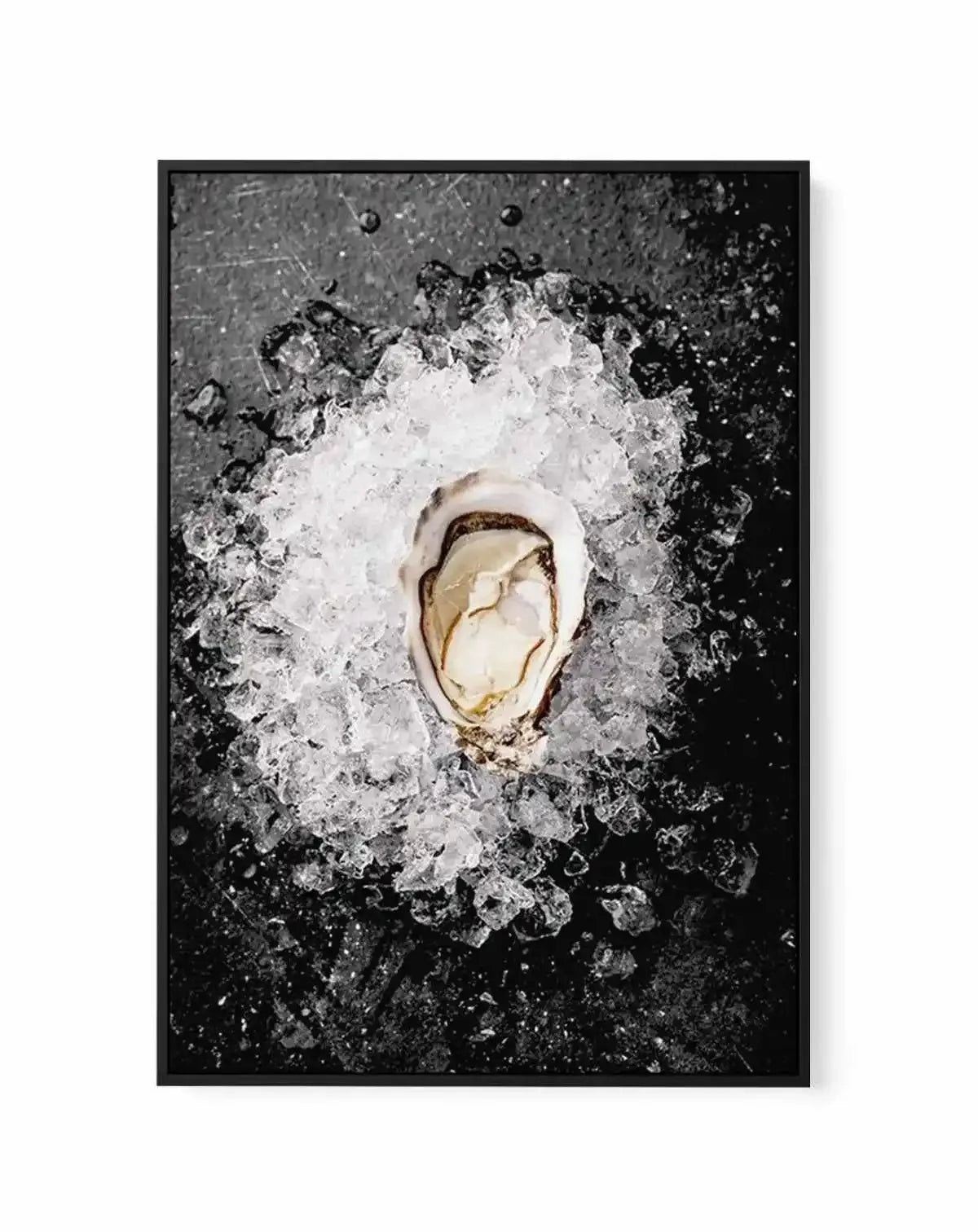 Oysters on Ice | Framed Canvas-CANVAS-You can shop wall art online with Olive et Oriel for everything from abstract art to fun kids wall art. Our beautiful modern art prints and canvas art are available from large canvas prints to wall art paintings and our proudly Australian artwork collection offers only the highest quality framed large wall art and canvas art Australia - You can buy fashion photography prints or Hampton print posters and paintings on canvas from Olive et Oriel and have them d