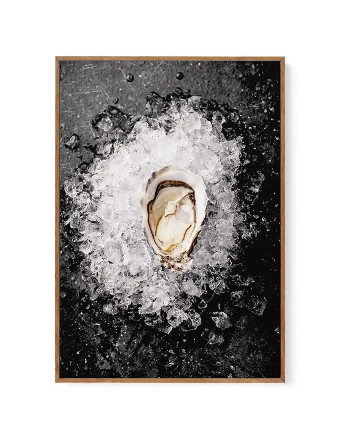 Oysters on Ice | Framed Canvas-CANVAS-You can shop wall art online with Olive et Oriel for everything from abstract art to fun kids wall art. Our beautiful modern art prints and canvas art are available from large canvas prints to wall art paintings and our proudly Australian artwork collection offers only the highest quality framed large wall art and canvas art Australia - You can buy fashion photography prints or Hampton print posters and paintings on canvas from Olive et Oriel and have them d