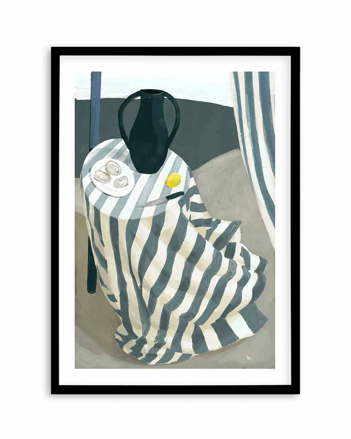 Oysters at the Beach by Marco Marella | Art Print from Olive et Oriel where you can shop wallpaper and artworks online