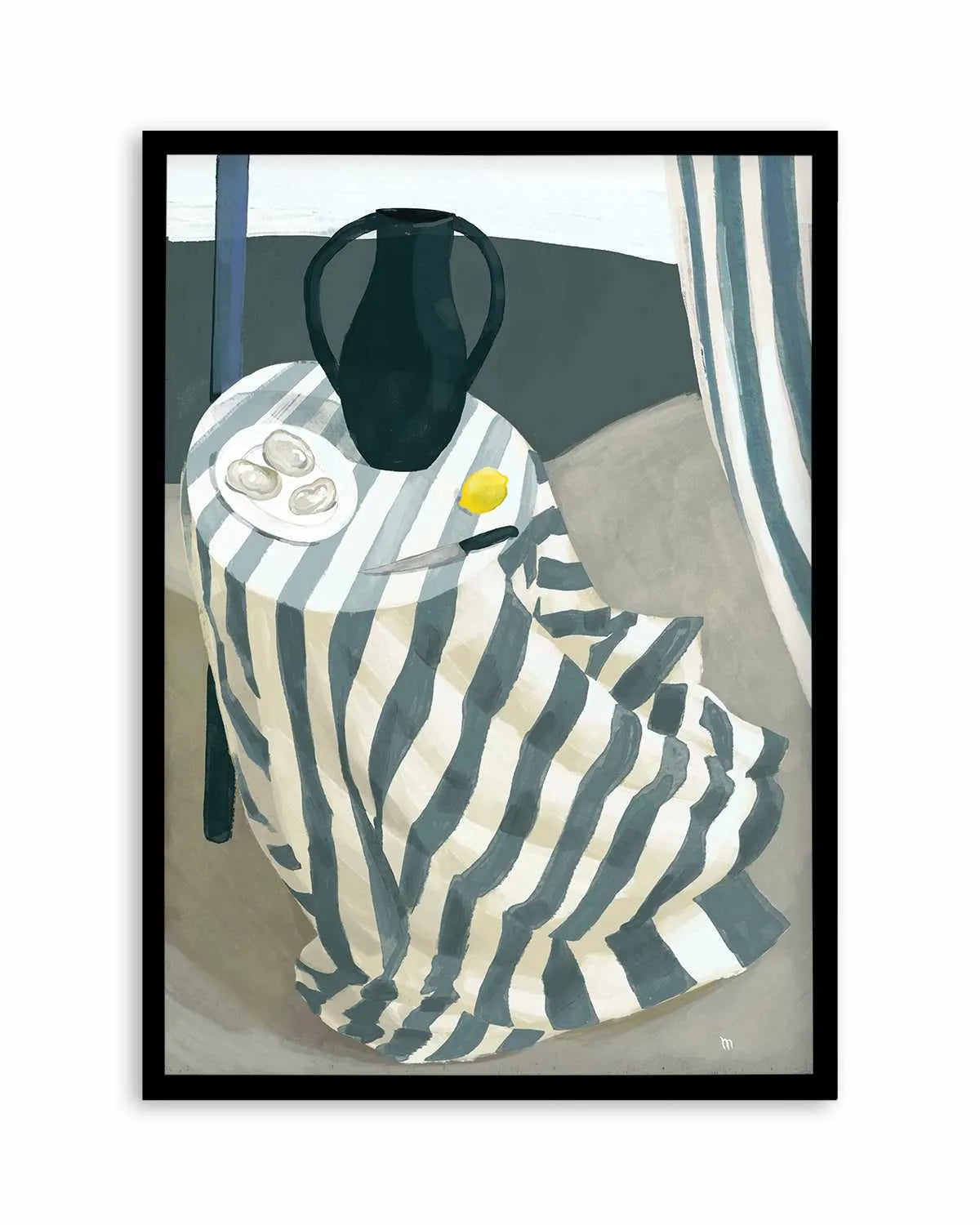 Oysters at the Beach by Marco Marella | Art Print from Olive et Oriel where you can shop wallpaper and artworks online