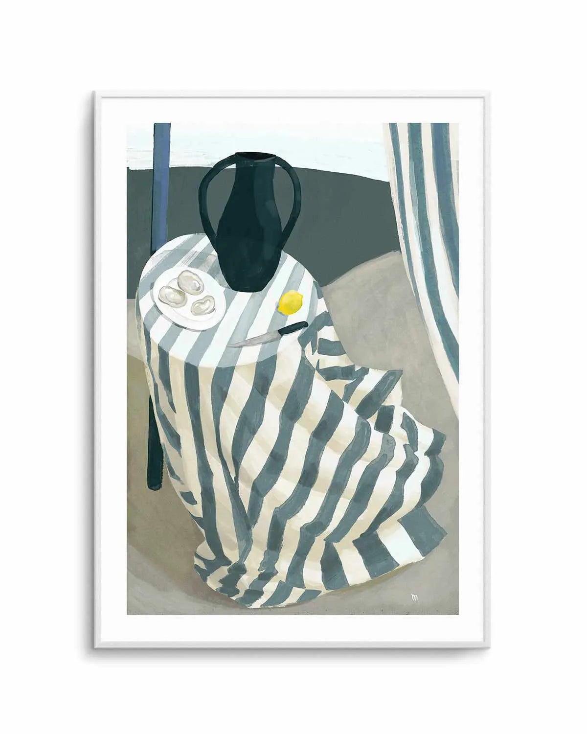 Oysters at the Beach by Marco Marella | Art Print from Olive et Oriel where you can shop wallpaper and artworks online