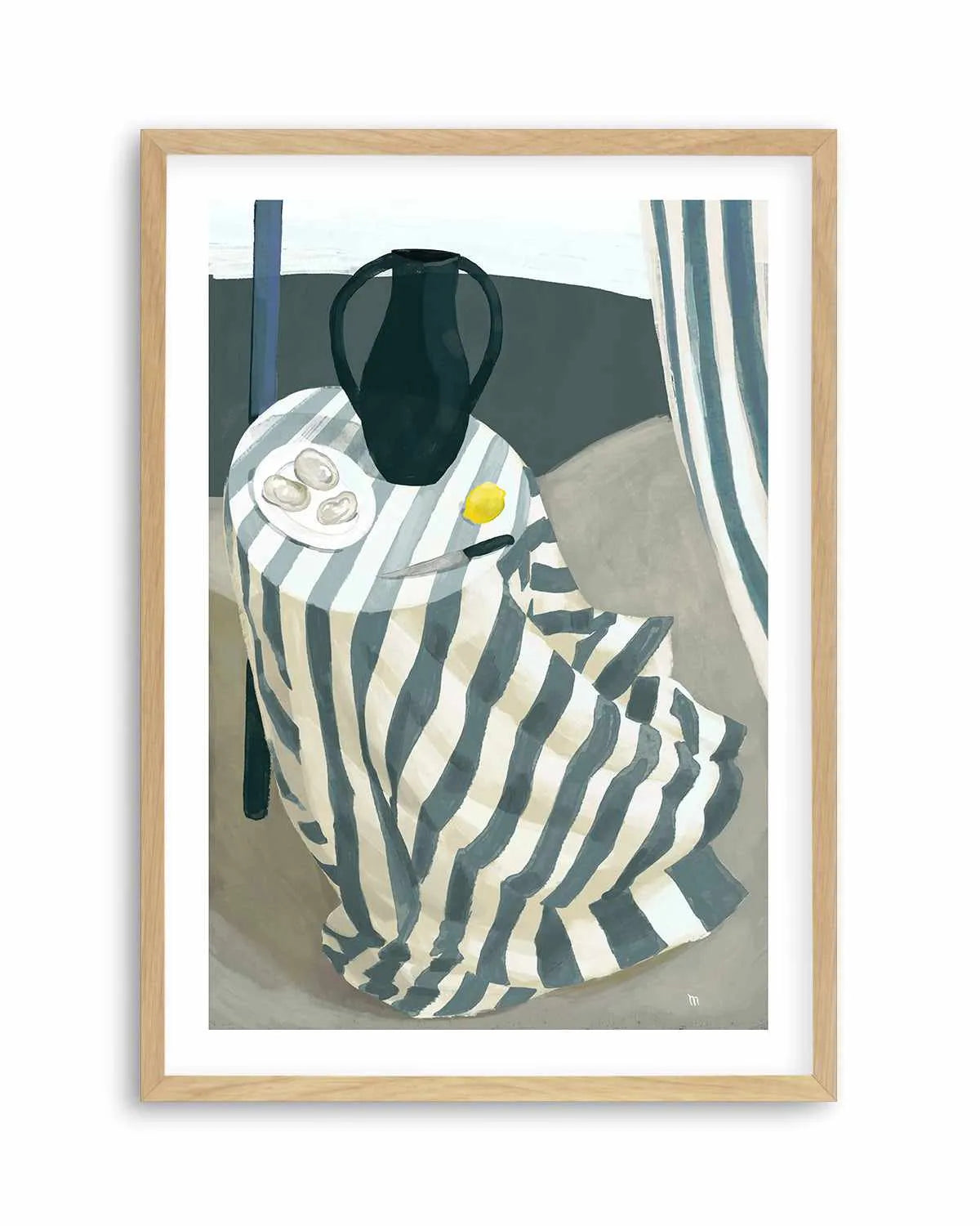 Oysters at the Beach by Marco Marella | Art Print from Olive et Oriel where you can shop wallpaper and artworks online