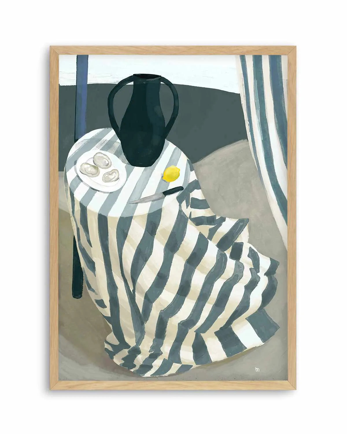 Oysters at the Beach by Marco Marella | Art Print from Olive et Oriel where you can shop wallpaper and artworks online