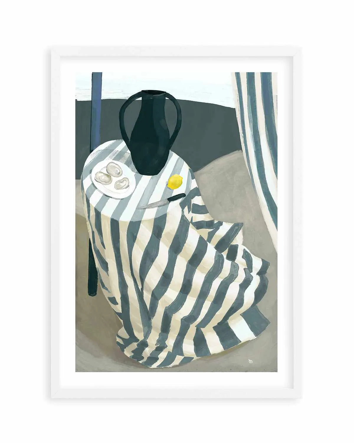 Oysters at the Beach by Marco Marella | Art Print from Olive et Oriel where you can shop wallpaper and artworks online