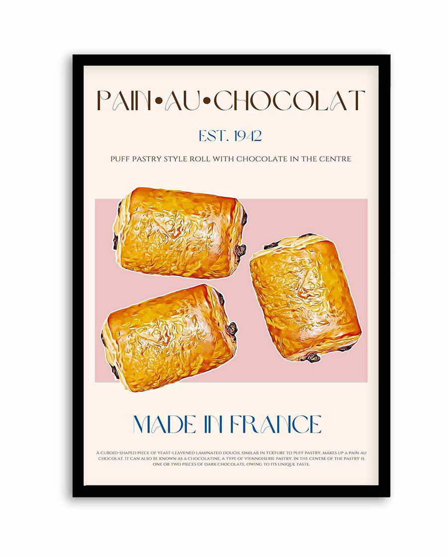 Pain Au Chocolat Print by Nazma Khokhar | Art Print from Olive et Oriel where you can shop wallpaper and artworks online