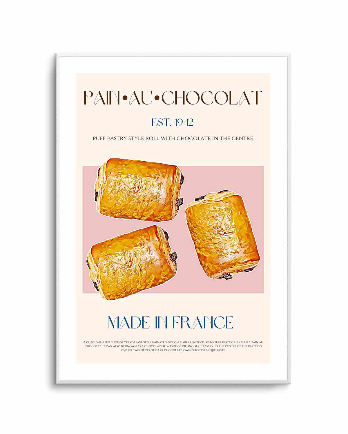 Pain Au Chocolat Print by Nazma Khokhar | Art Print