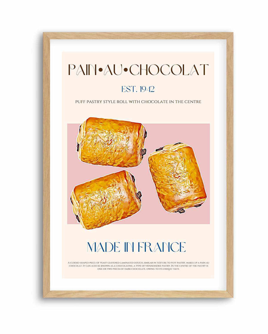 Pain Au Chocolat Print by Nazma Khokhar | Art Print from Olive et Oriel where you can shop wallpaper and artworks online
