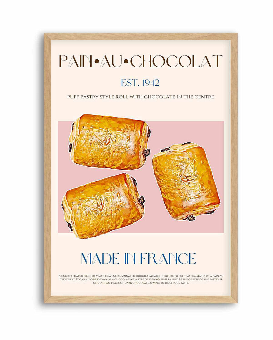 Pain Au Chocolat Print by Nazma Khokhar | Art Print from Olive et Oriel where you can shop wallpaper and artworks online