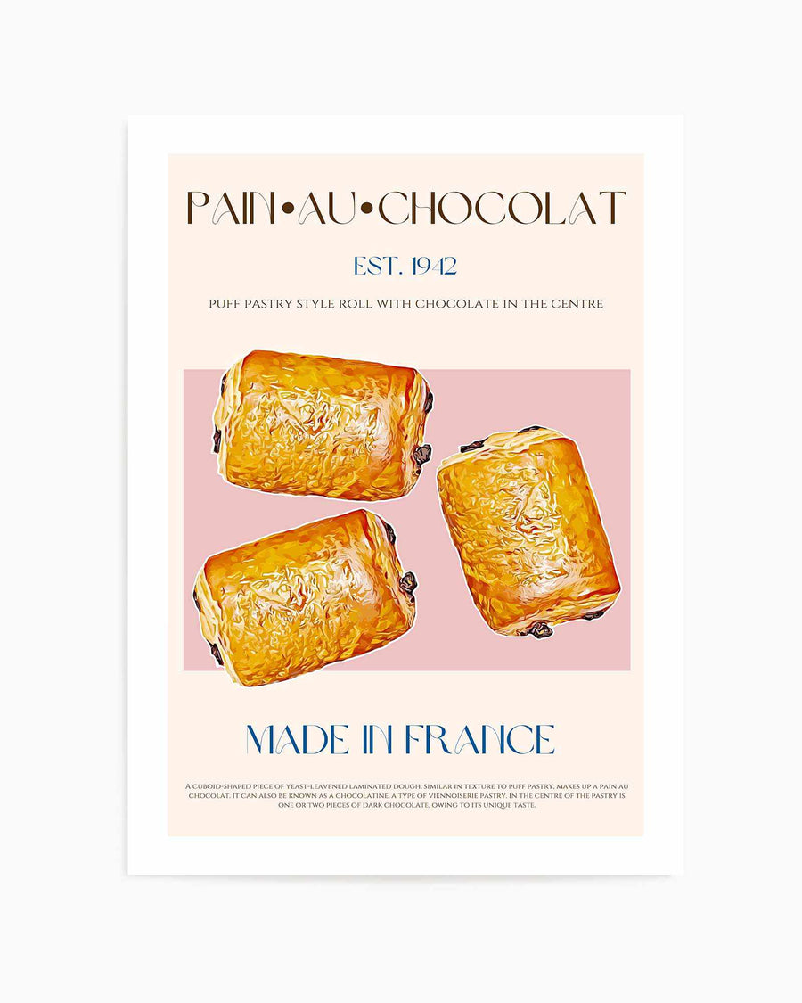 Pain Au Chocolat Print by Nazma Khokhar | Art Print from Olive et Oriel where you can shop wallpaper and artworks online