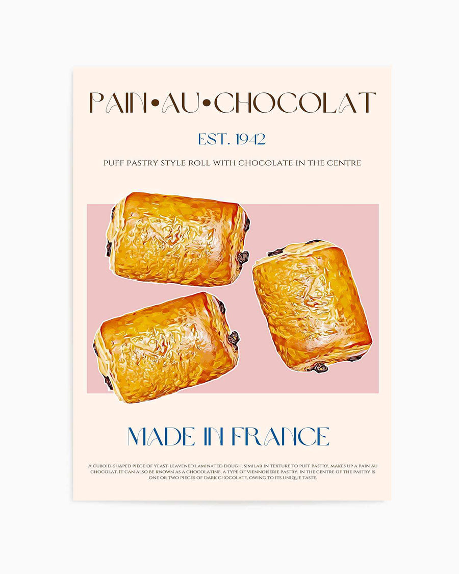 Pain Au Chocolat Print by Nazma Khokhar | Art Print from Olive et Oriel where you can shop wallpaper and artworks online
