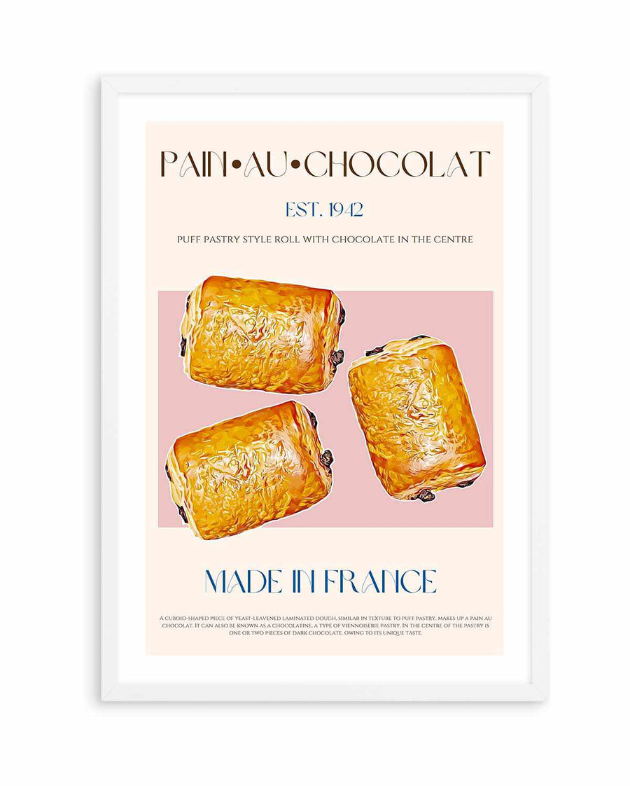 Pain Au Chocolat Print by Nazma Khokhar | Art Print from Olive et Oriel where you can shop wallpaper and artworks online