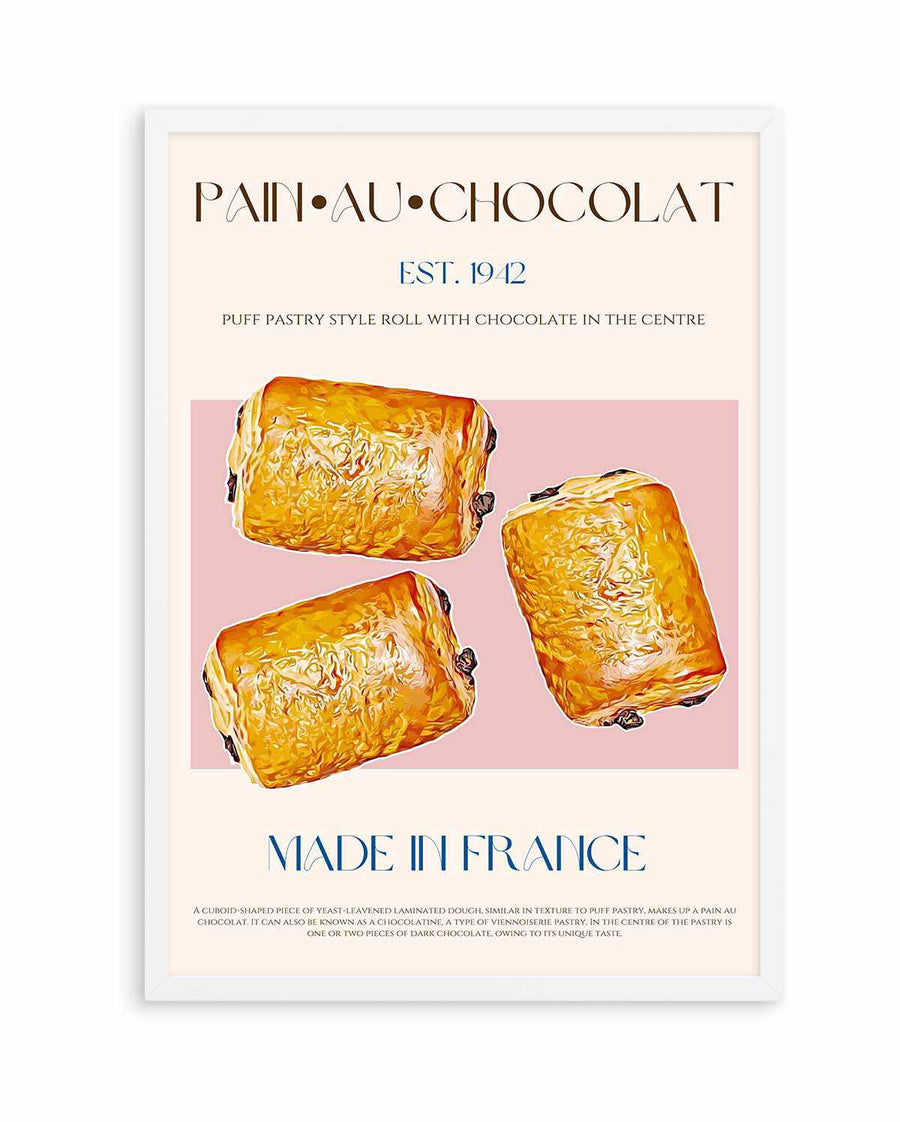 Pain Au Chocolat Print by Nazma Khokhar | Art Print from Olive et Oriel where you can shop wallpaper and artworks online