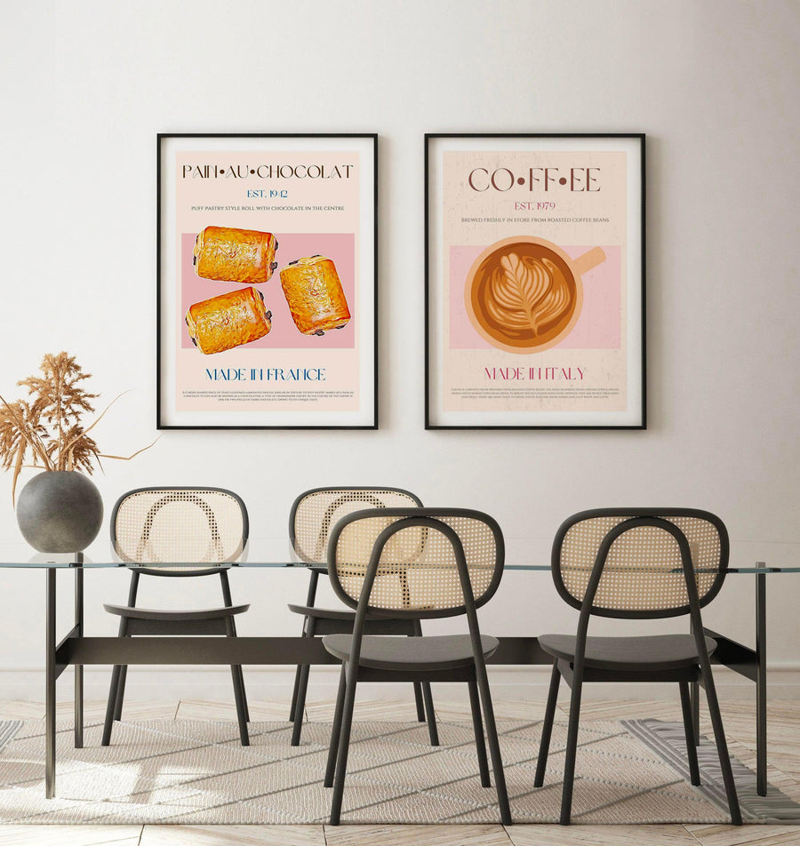 Pain Au Chocolat Print by Nazma Khokhar | Art Print from Olive et Oriel where you can shop wallpaper and artworks online