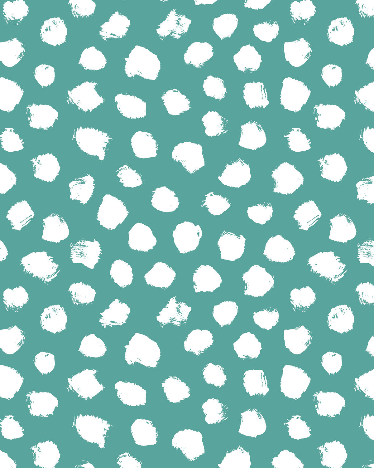 Paint Spots in Blue Commercial Vinyl Wallpaper