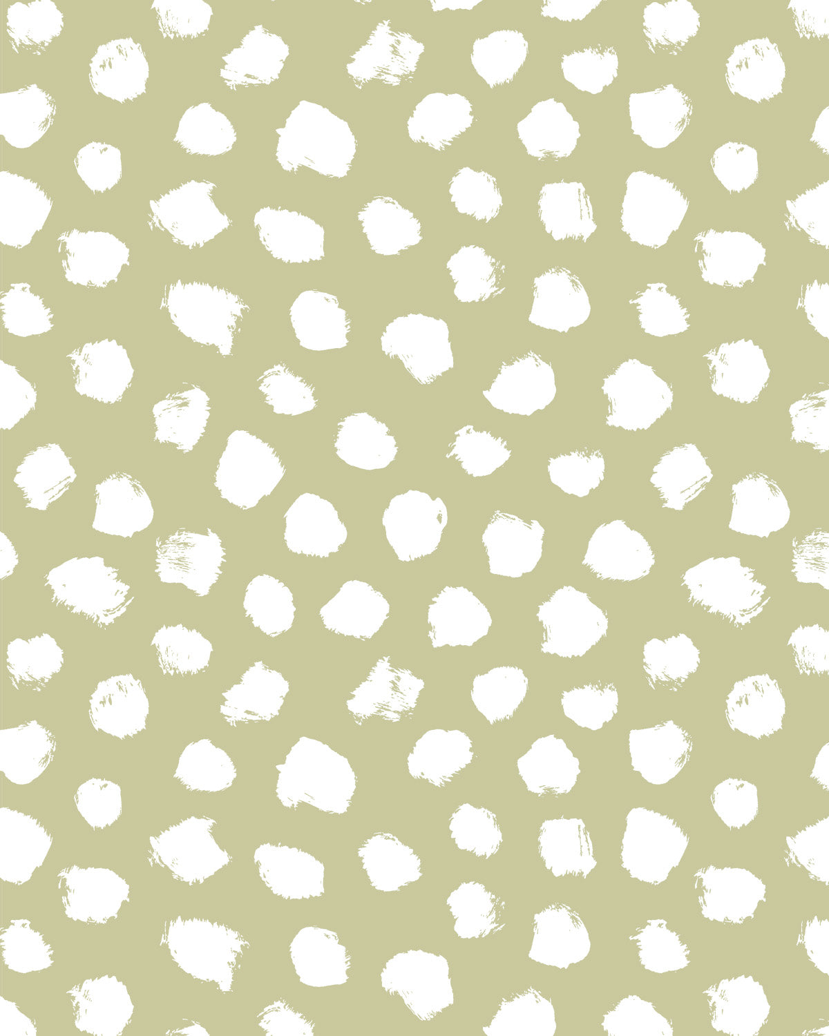 Paint Spots in Sage Green Commercial Vinyl Wallpaper