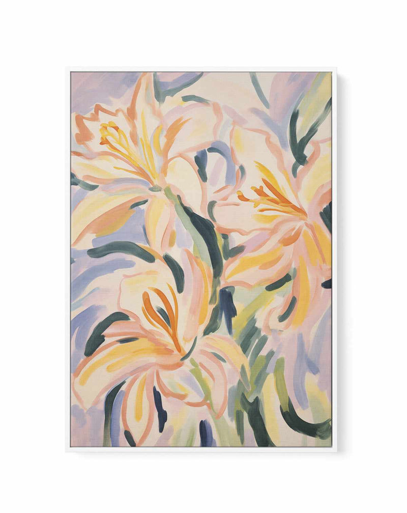 Painted Petals | Framed Canvas Art Print from Olive et Oriel where you can shop wallpaper and artworks online