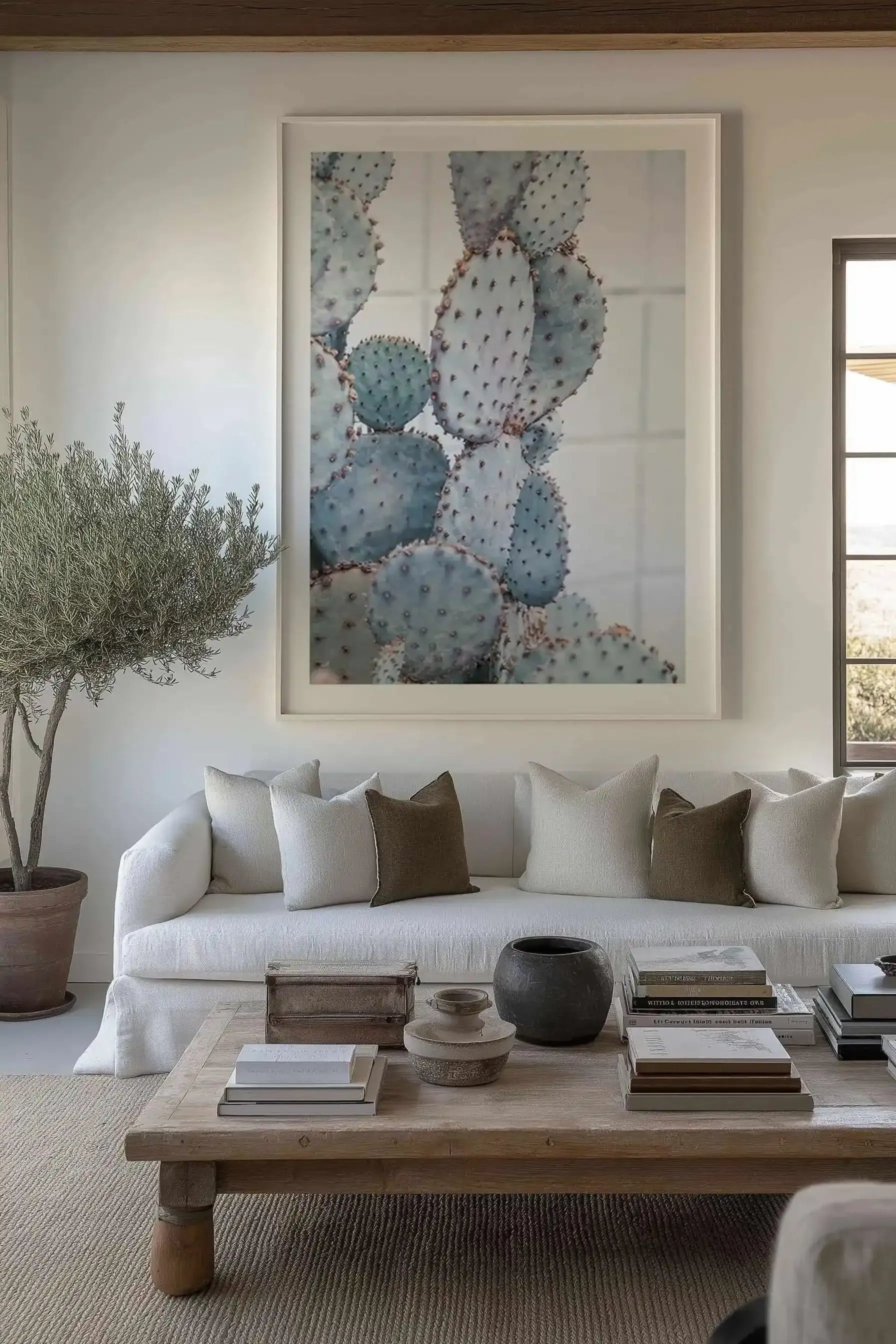 Pale Prickly Pear II Art Print from Olive et Oriel where you can shop wallpaper and artworks online