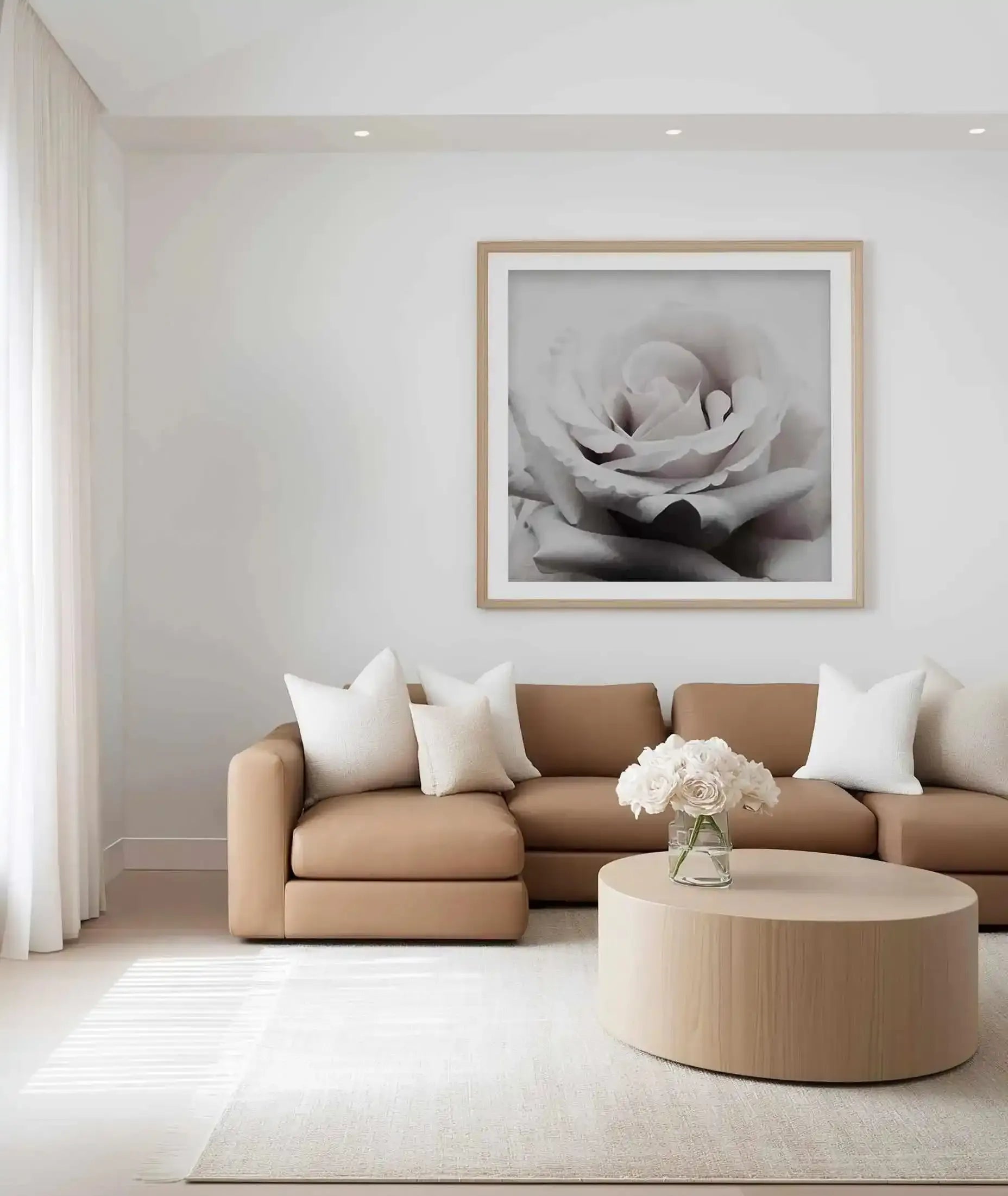 Pale Rose | Square Art Print from Olive et Oriel where you can shop wallpaper and artworks online