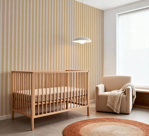 Palermo Stripe Wallpaper from Olive et Oriel where you can shop wallpaper and artworks online