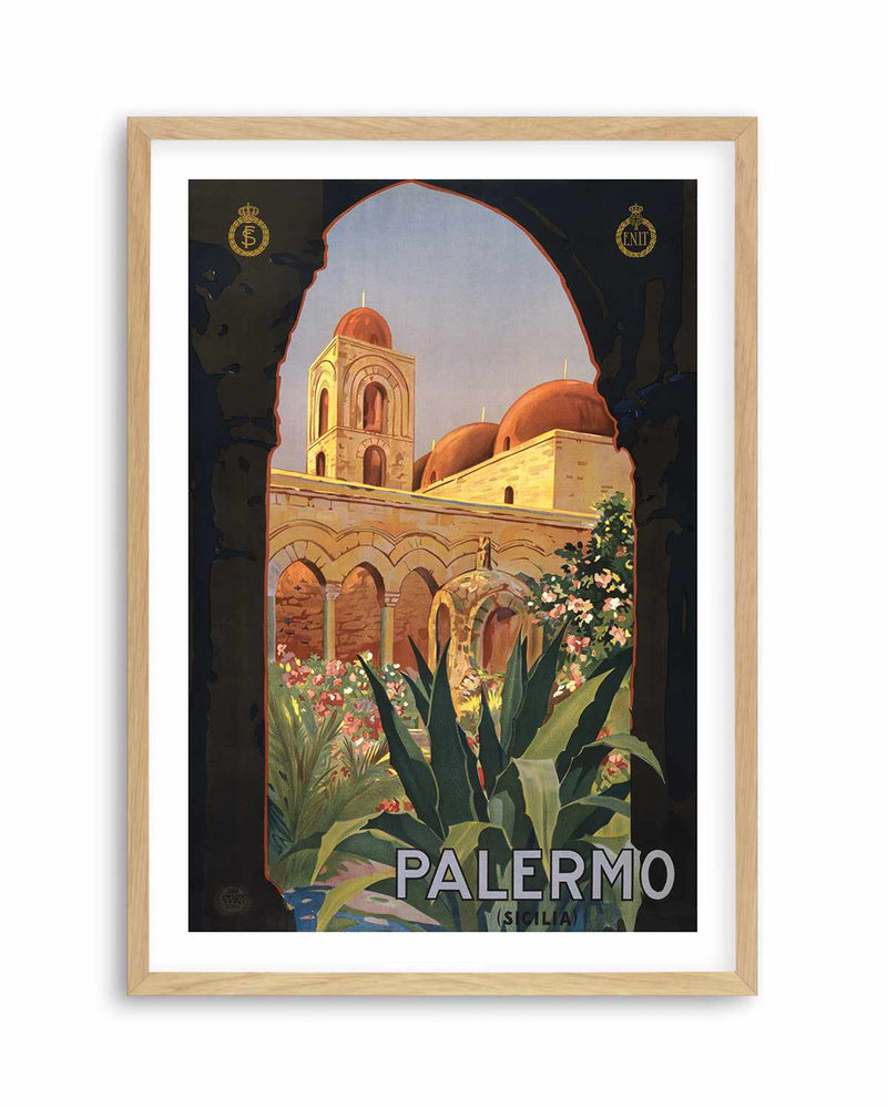 Palermo Vintage Poster Art Print