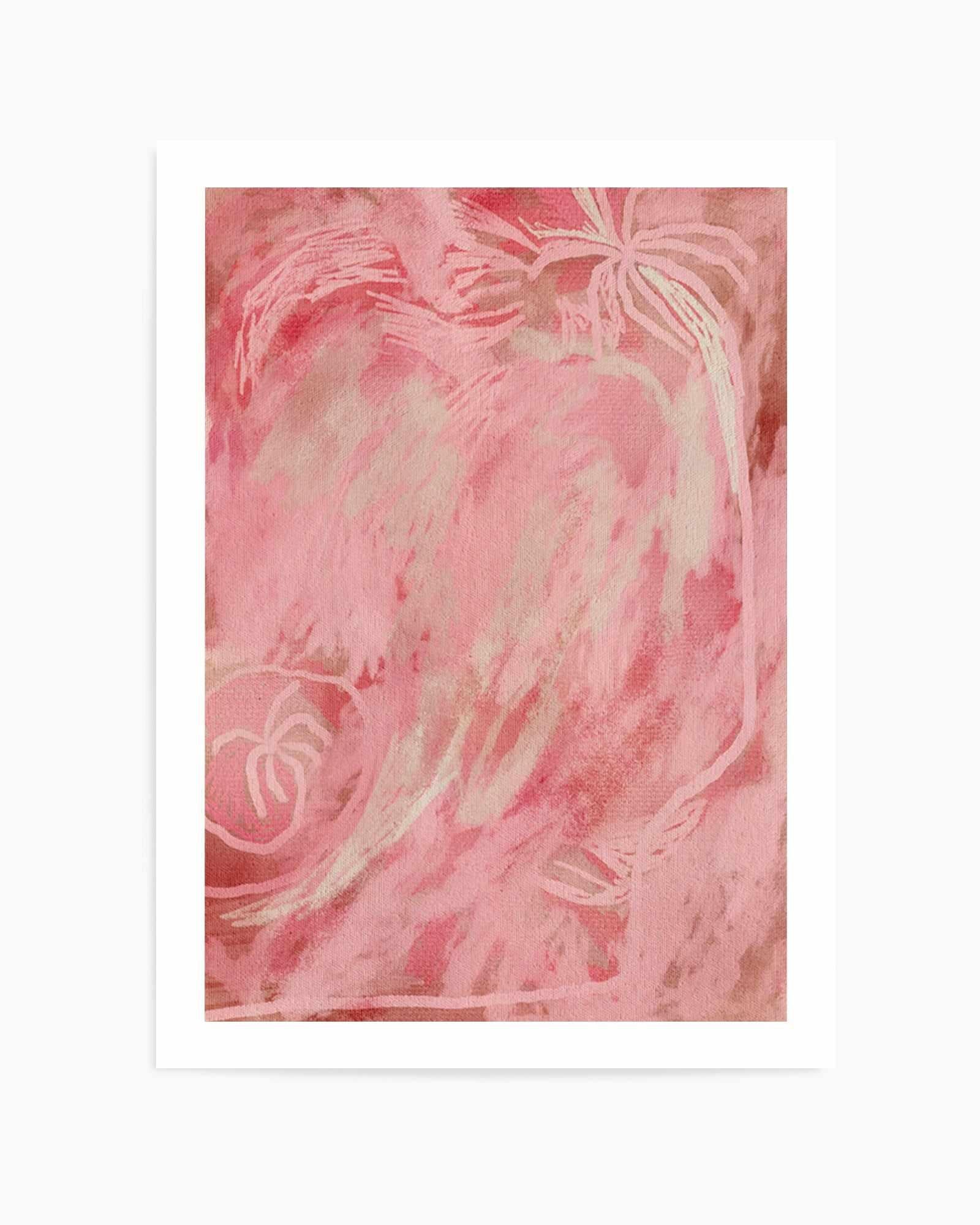 Palm Blush by Shatha Al Dafai | Art Print from Olive et Oriel where you can shop wallpaper and artworks online