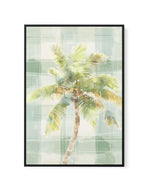 Palm Checks I | Framed Canvas Art Print