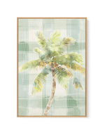 Palm Checks I | Framed Canvas Art Print