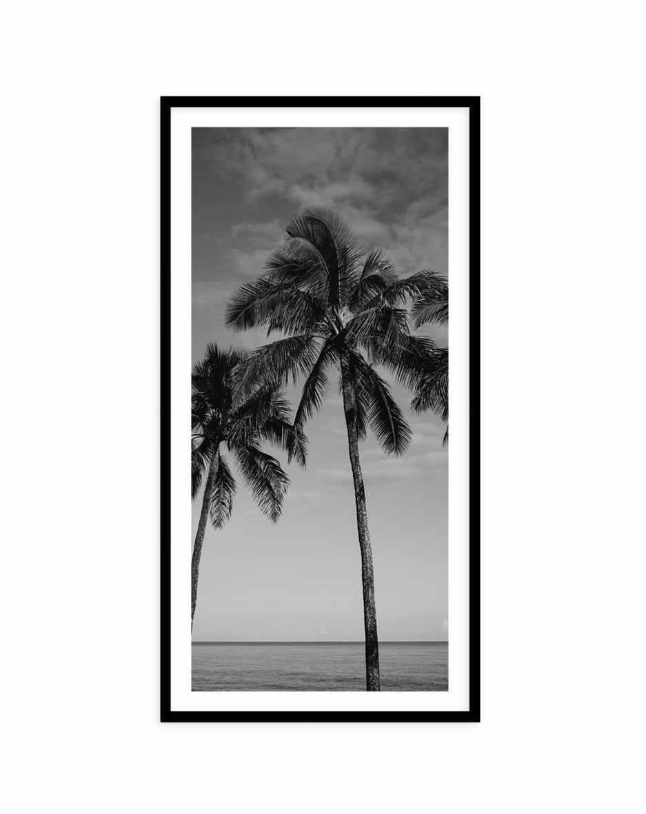 Palm Paradise B&W | Panoramic Art Print from Olive et Oriel where you can shop wallpaper and artworks online