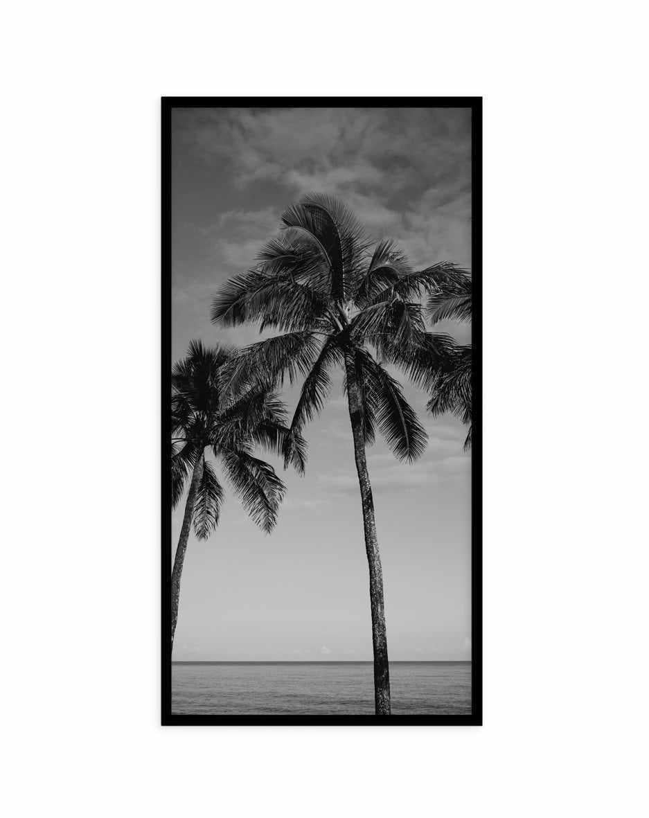 Palm Paradise B&W | Panoramic Art Print from Olive et Oriel where you can shop wallpaper and artworks online