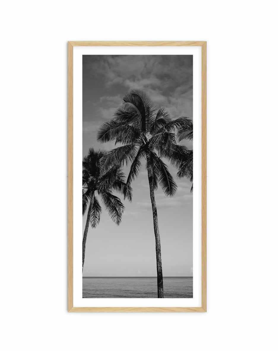 Palm Paradise B&W | Panoramic Art Print from Olive et Oriel where you can shop wallpaper and artworks online