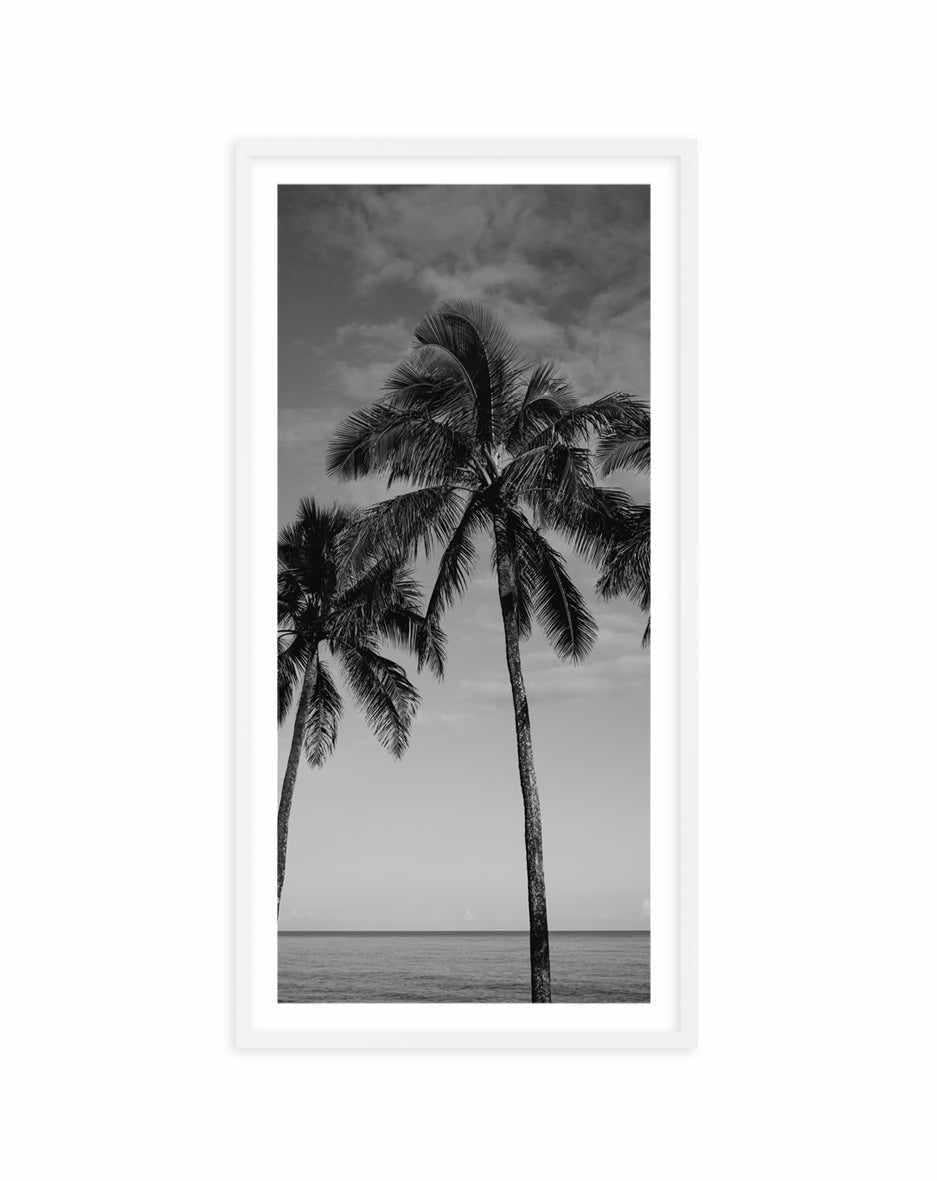 Palm Paradise B&W | Panoramic Art Print from Olive et Oriel where you can shop wallpaper and artworks online