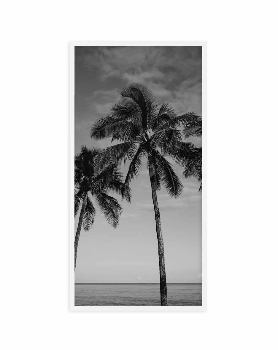 Palm Paradise B&W | Panoramic Art Print from Olive et Oriel where you can shop wallpaper and artworks online