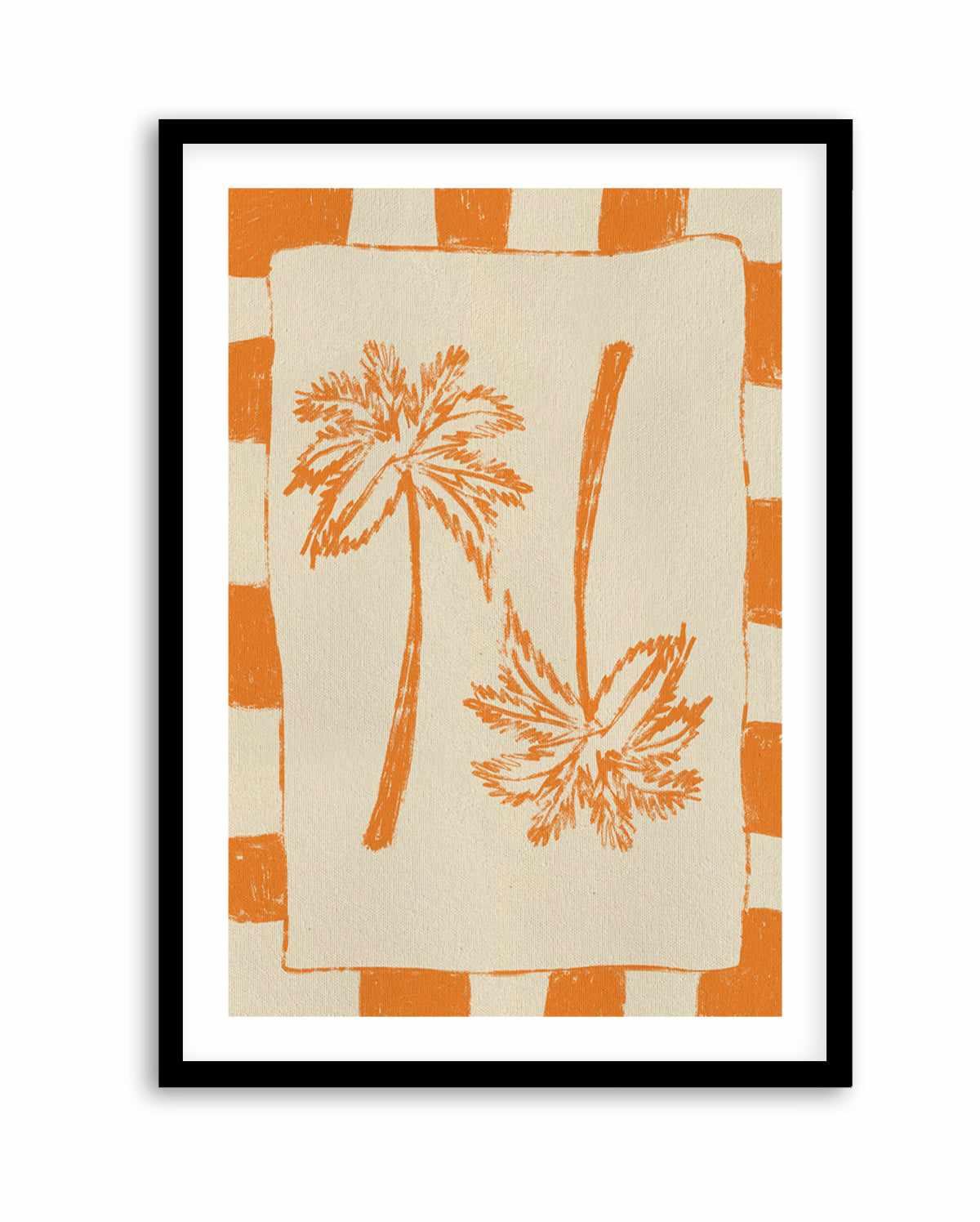 Palm Paradise Orange by Shatha Al Dafai | Art Print from Olive et Oriel where you can shop wallpaper and artworks online