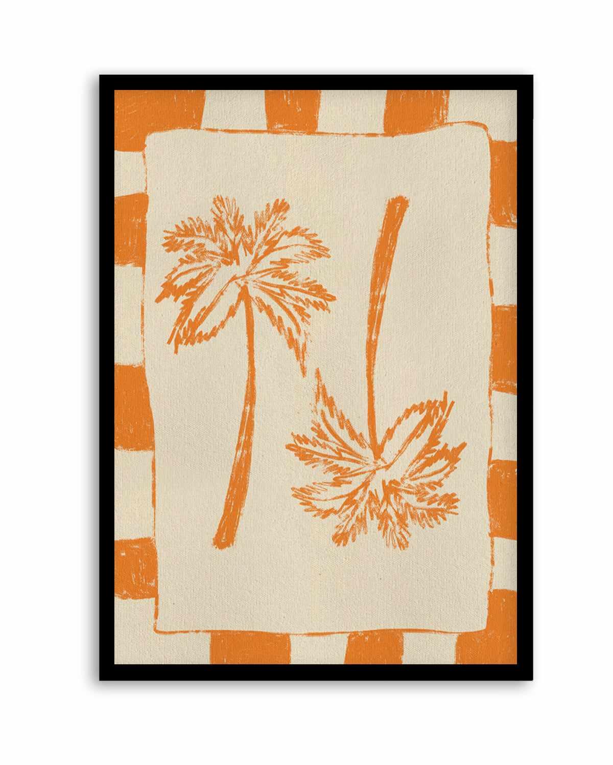 Palm Paradise Orange by Shatha Al Dafai | Art Print from Olive et Oriel where you can shop wallpaper and artworks online