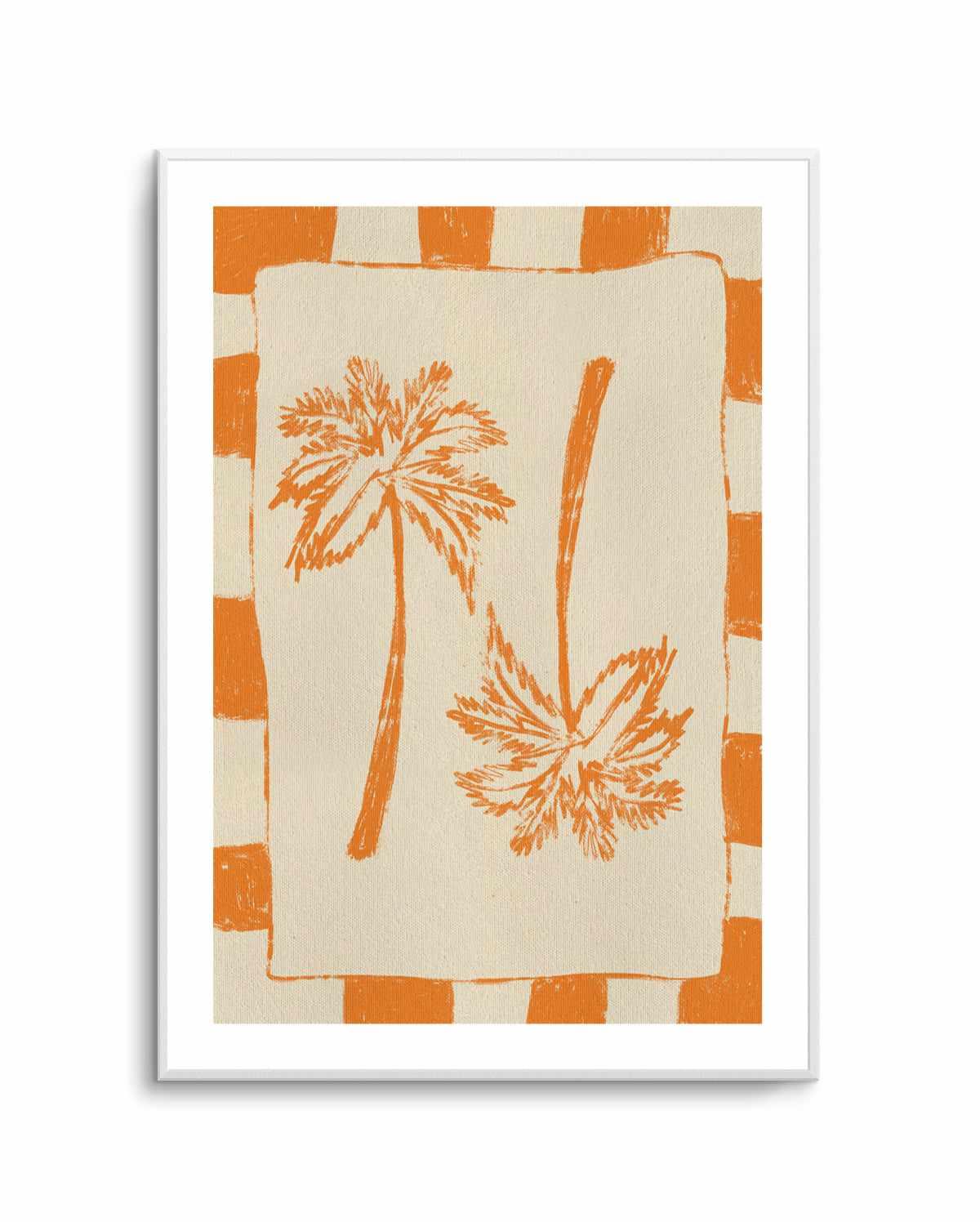 Palm Paradise Orange by Shatha Al Dafai | Art Print from Olive et Oriel where you can shop wallpaper and artworks online