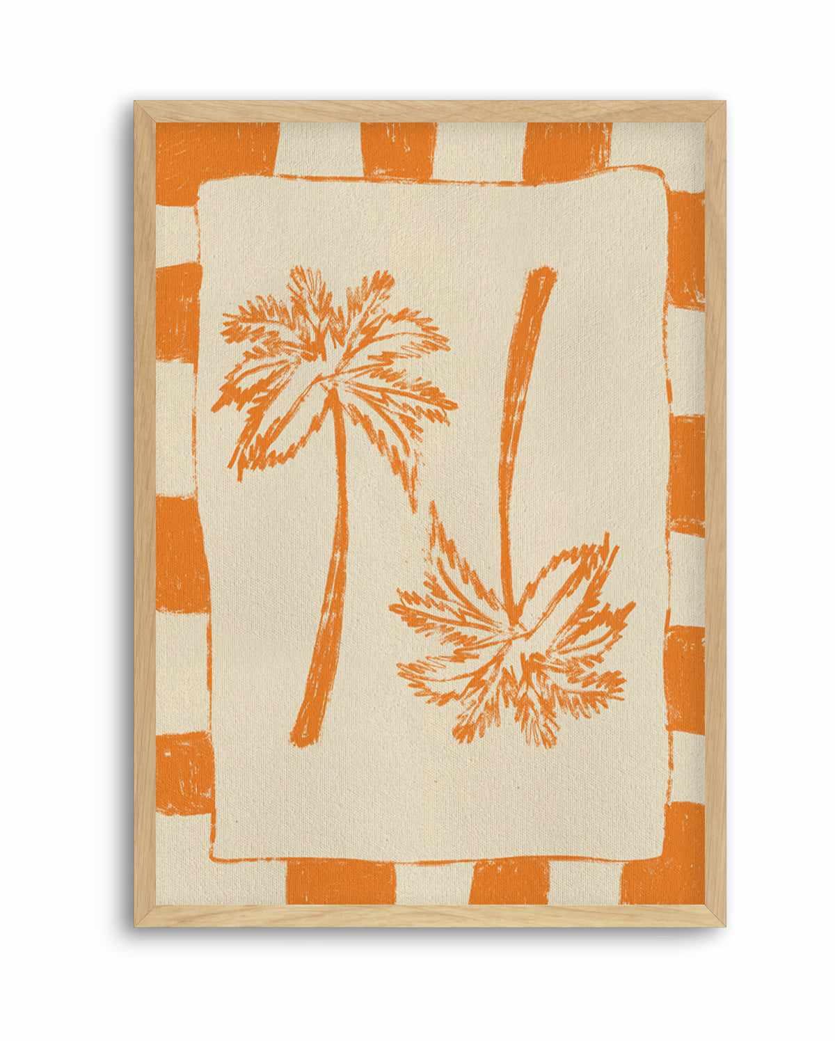 Palm Paradise Orange by Shatha Al Dafai | Art Print from Olive et Oriel where you can shop wallpaper and artworks online
