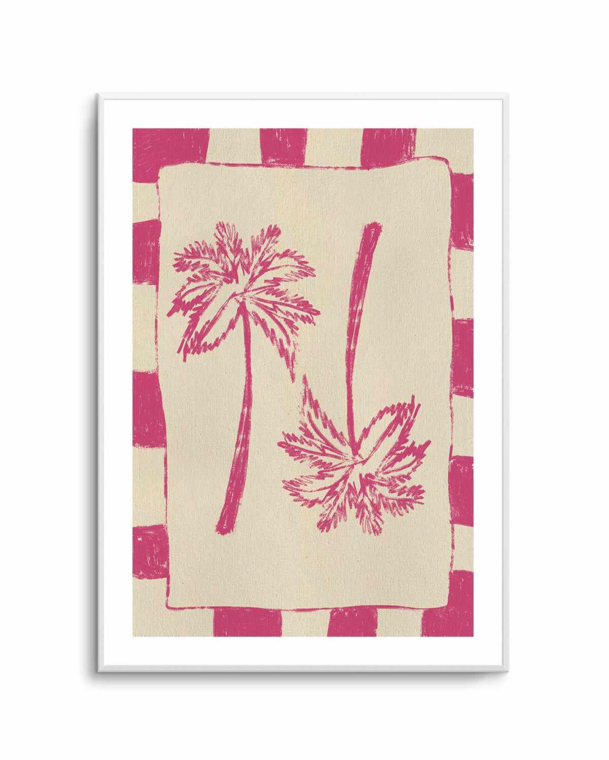 Palm Paradise Pink by Shatha Al Dafai | Art Print from Olive et Oriel where you can shop wallpaper and artworks online