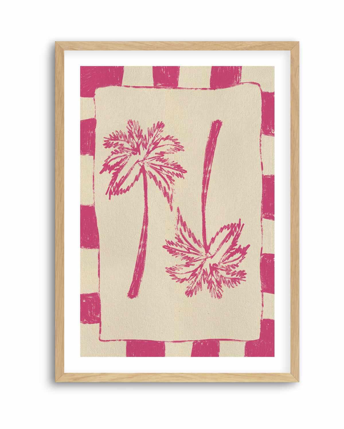 Palm Paradise Pink by Shatha Al Dafai | Art Print from Olive et Oriel where you can shop wallpaper and artworks online