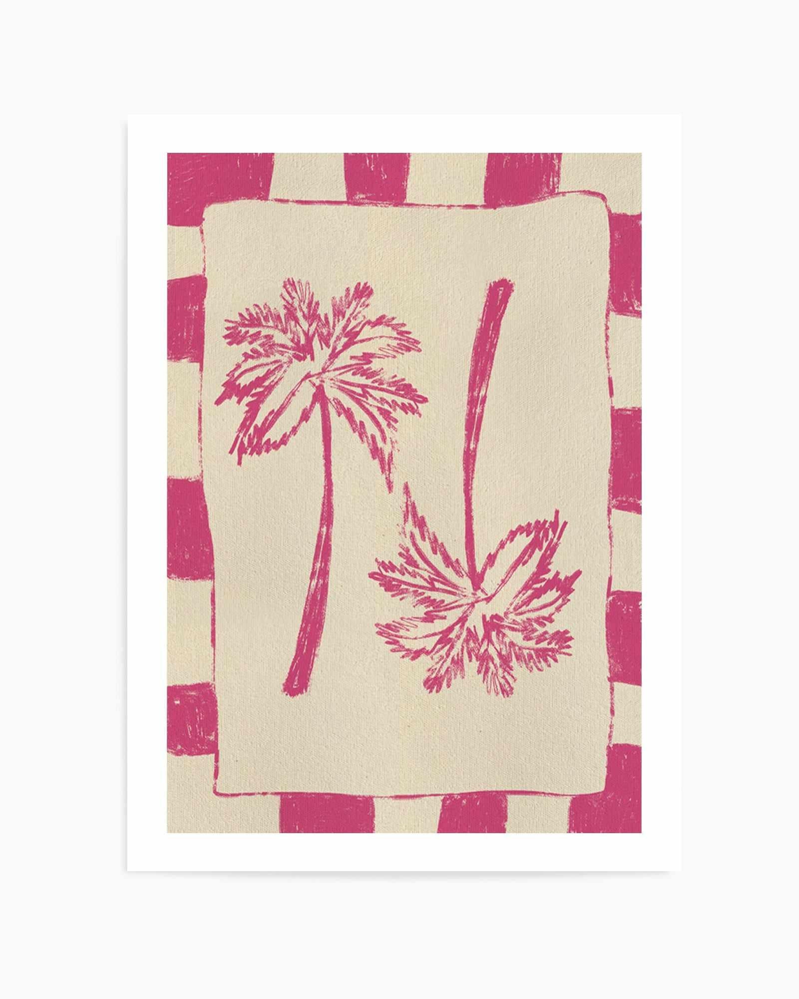 Palm Paradise Pink by Shatha Al Dafai | Art Print from Olive et Oriel where you can shop wallpaper and artworks online