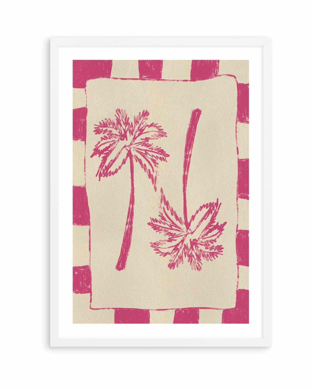 Palm Paradise Pink by Shatha Al Dafai | Art Print from Olive et Oriel where you can shop wallpaper and artworks online