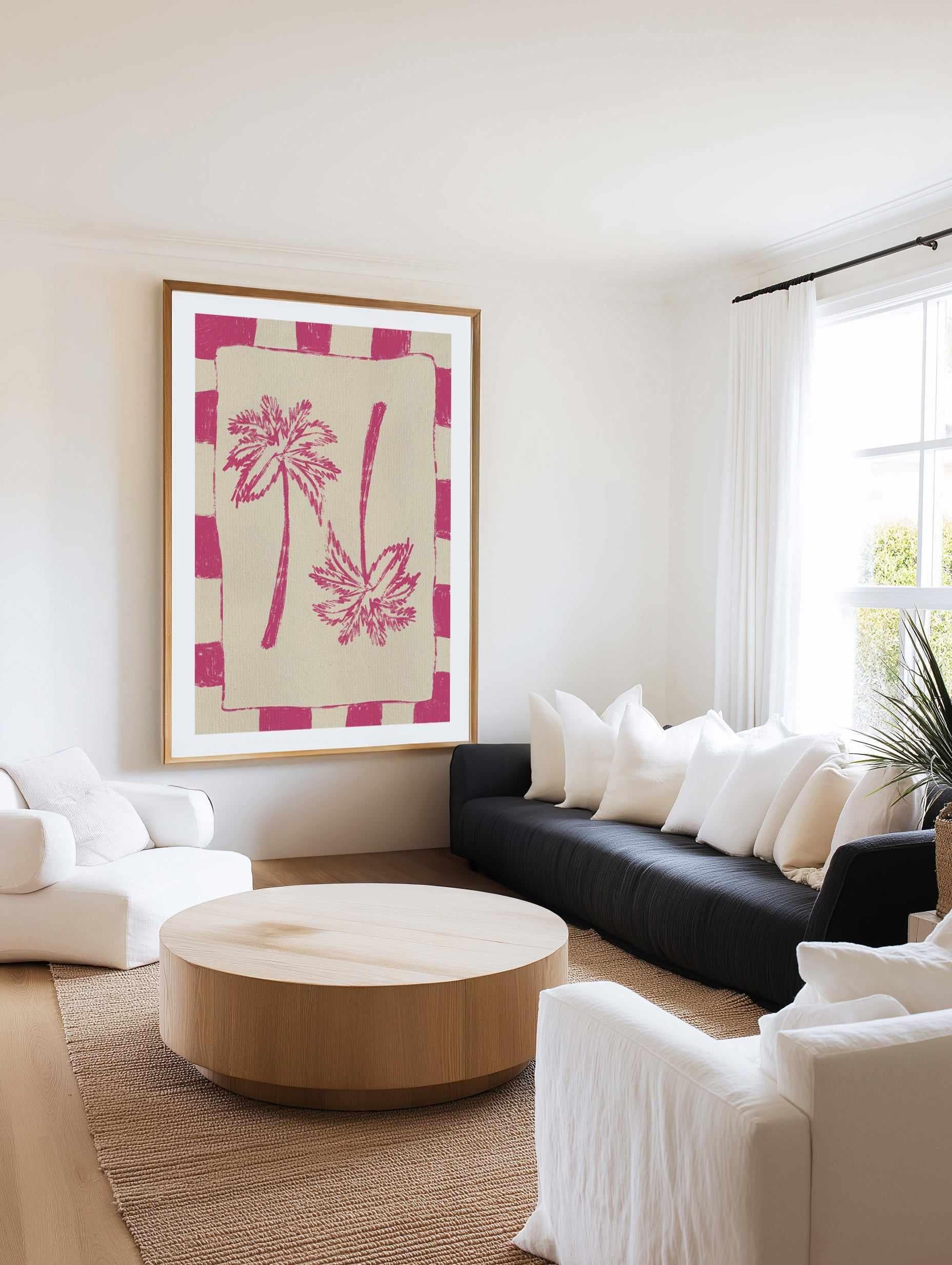 Palm Paradise Pink by Shatha Al Dafai | Art Print from Olive et Oriel where you can shop wallpaper and artworks online