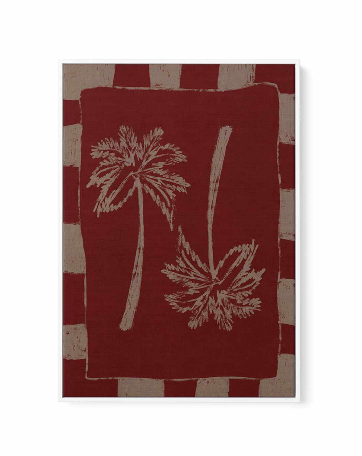 Palm Paradise by Shatha Al Dafai | Framed Canvas Art Print from Olive et Oriel where you can shop wallpaper and artworks online