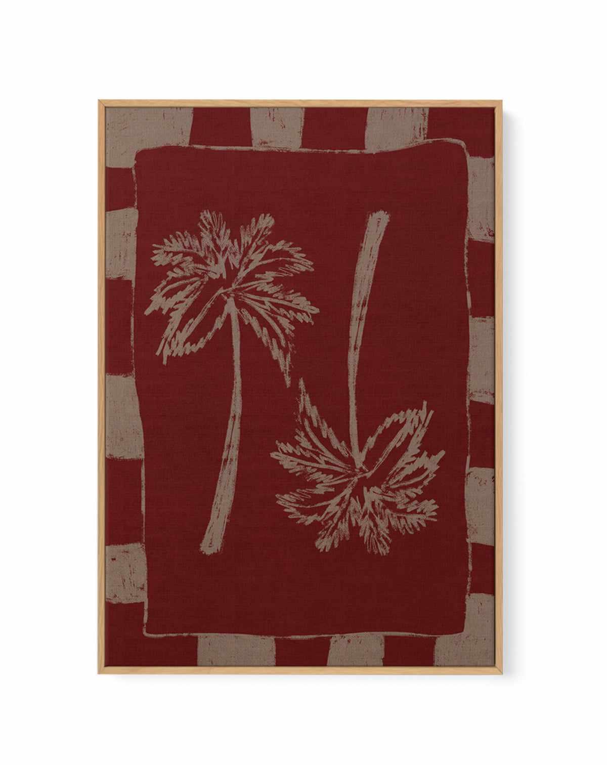 Palm Paradise by Shatha Al Dafai | Framed Canvas Art Print from Olive et Oriel where you can shop wallpaper and artworks online