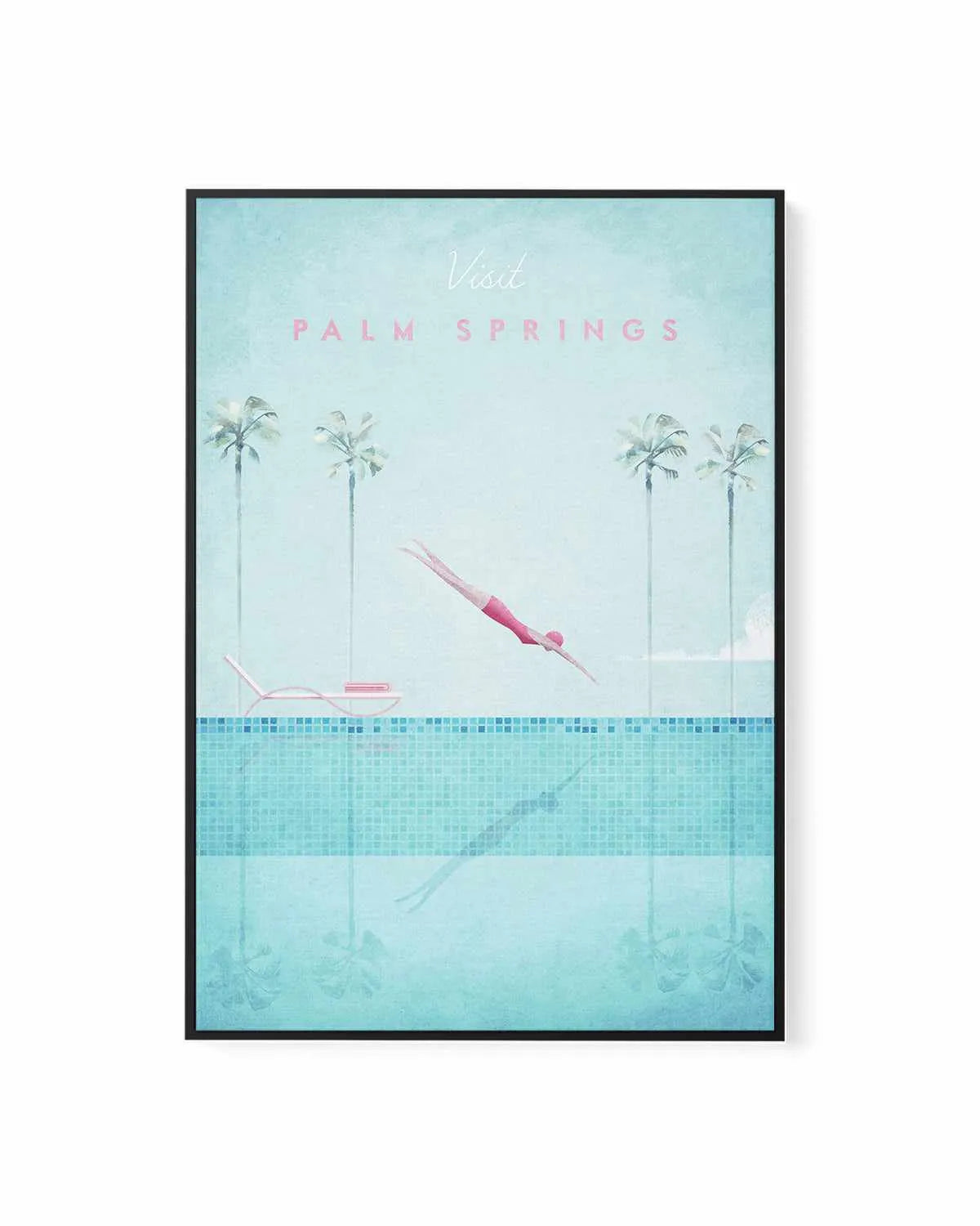 Palm Springs by Henry Rivers | Framed Canvas Art Print from Olive et Oriel where you can shop wallpaper and artworks online