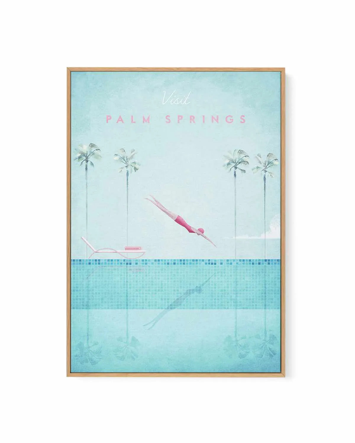 Palm Springs by Henry Rivers | Framed Canvas Art Print from Olive et Oriel where you can shop wallpaper and artworks online