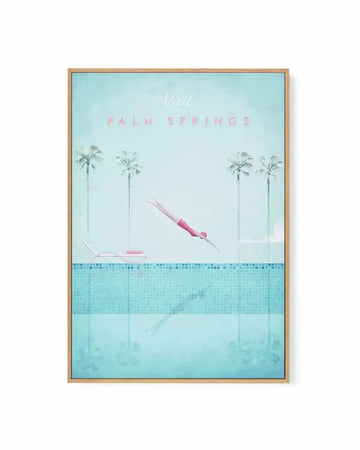 Palm Springs by Henry Rivers | Framed Canvas Art Print from Olive et Oriel where you can shop wallpaper and artworks online