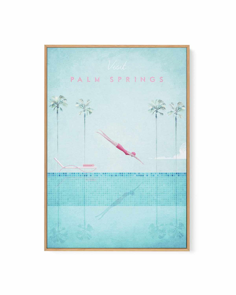 Palm Springs by Henry Rivers | Framed Canvas Art Print