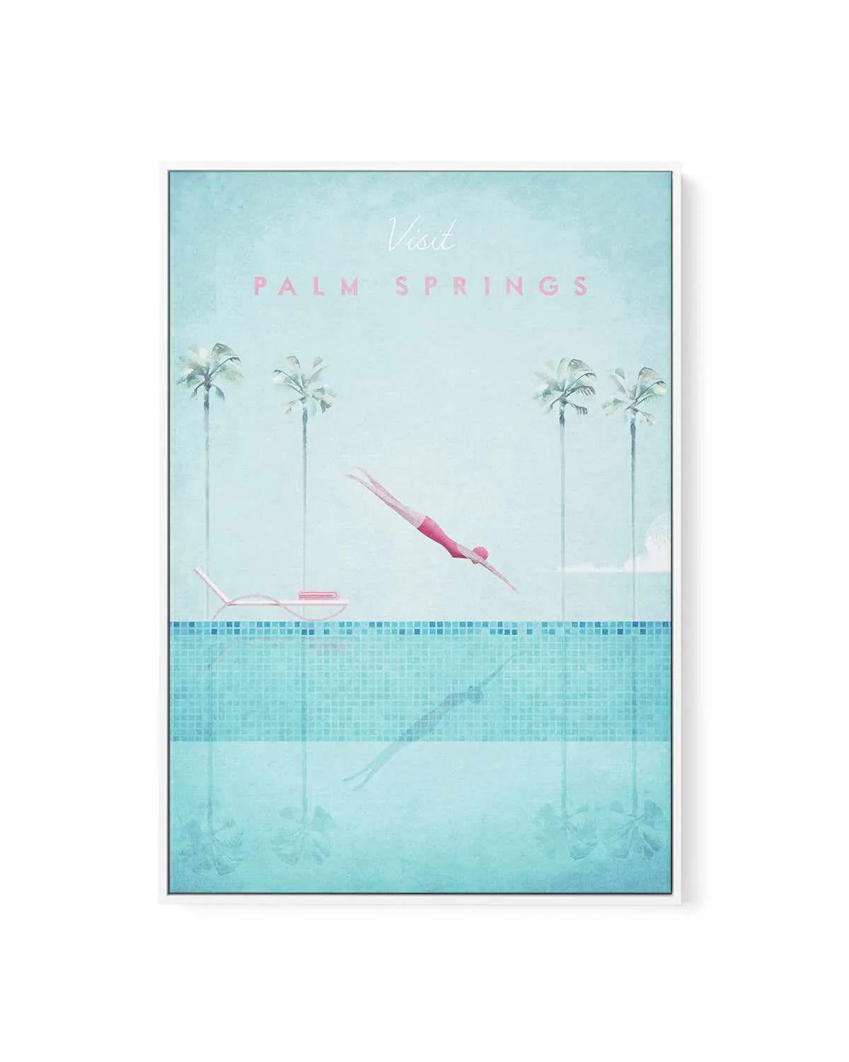 Palm Springs by Henry Rivers | Framed Canvas Art Print from Olive et Oriel where you can shop wallpaper and artworks online