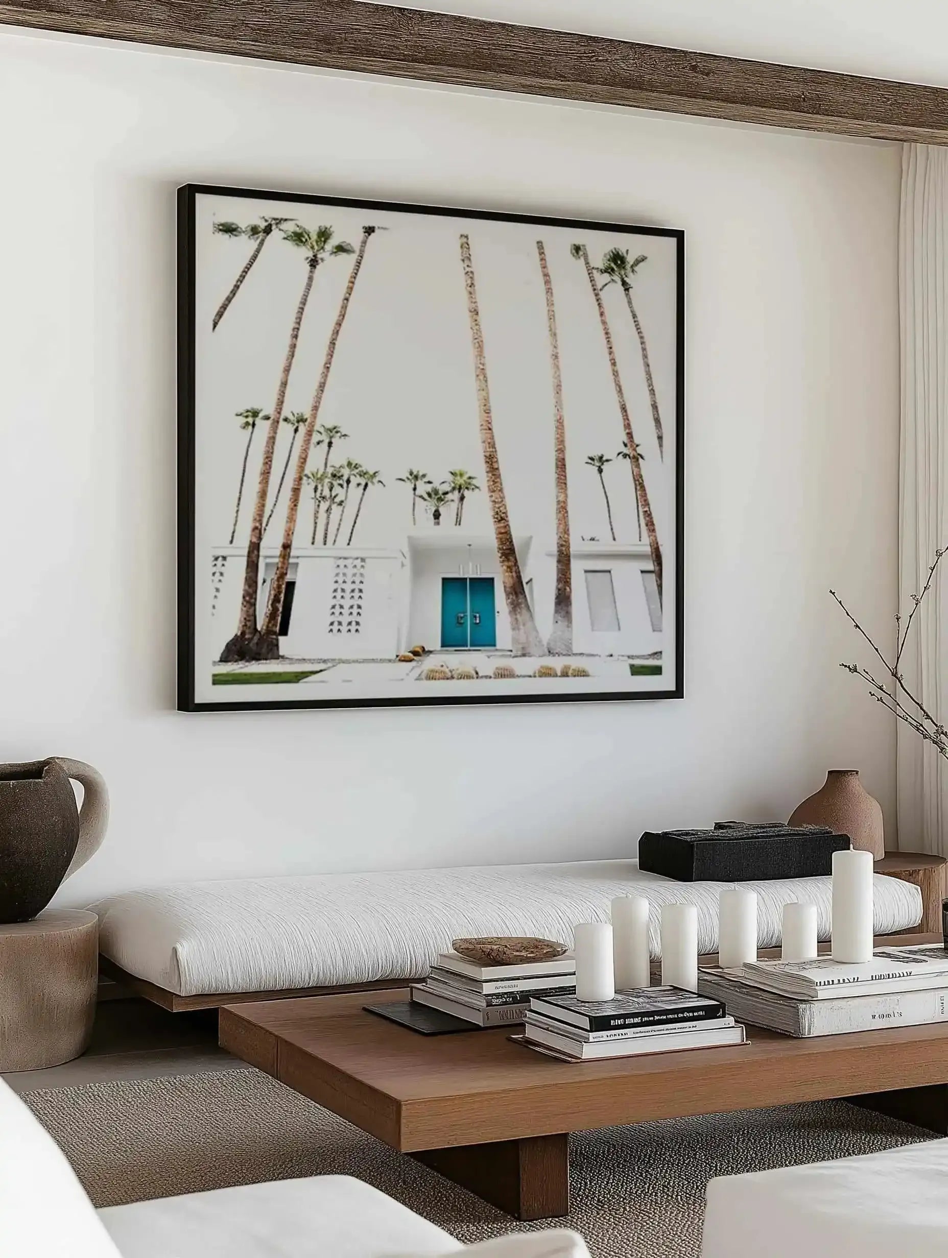 Palm Springs 2444 Square Art Print from Olive et Oriel where you can shop wallpaper and artworks online
